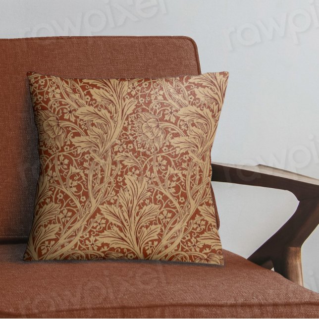 Coussin William Morris Arcadia Floral Garden Fleur Classiq (Créateur téléchargé)