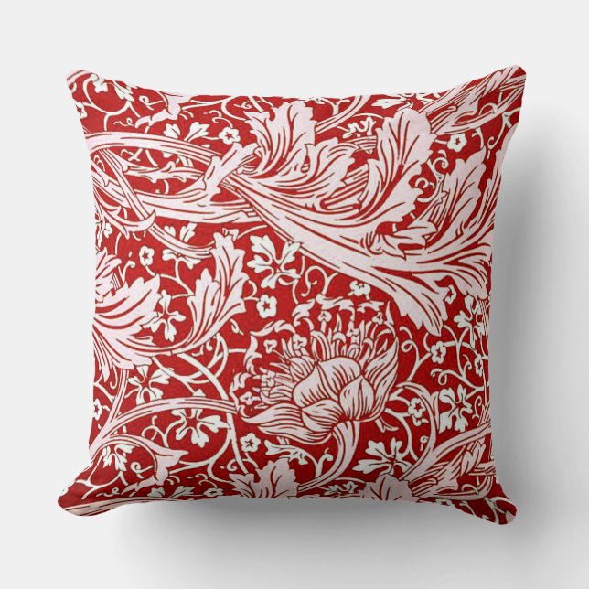 Coussin William Morris - Arcadia, motif vintage (Recto)