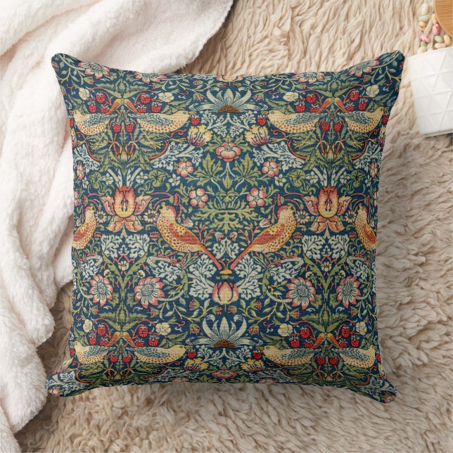 Coussin William Morris Art Jeter Pillow Strawberry Thief (Couverture)