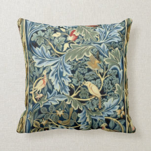 Coussin William Morris Birds et Acanthus