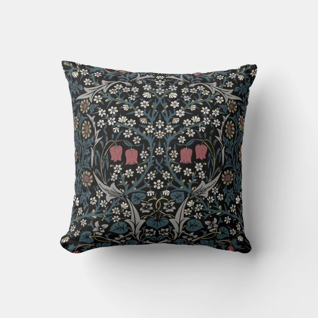 Coussin William Morris Blackthorn Floral Art Nouveau (Recto)