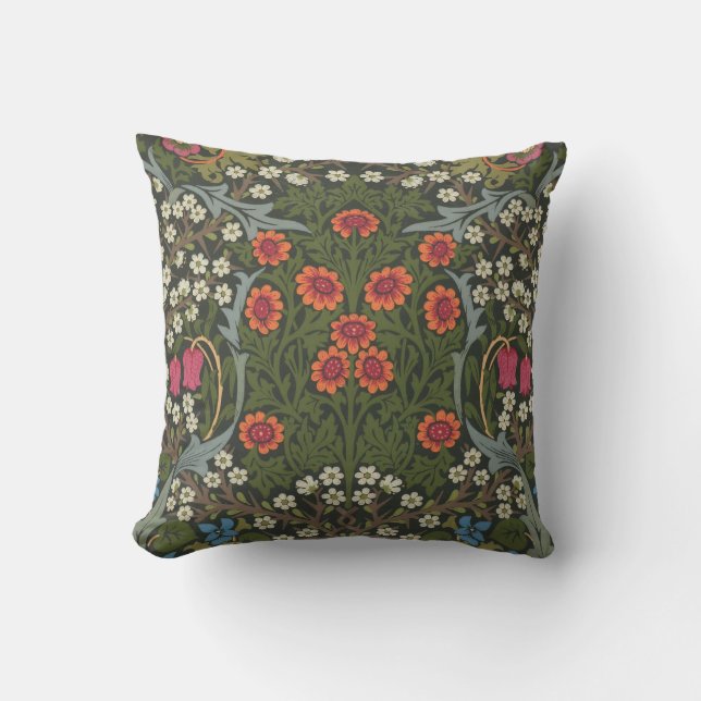 Coussin William Morris Blackthorn Garden Flower Classic (Recto)