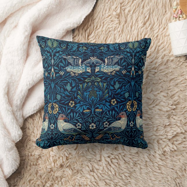 Coussin William Morris Blue Birds Tapestry Classic (Couverture)