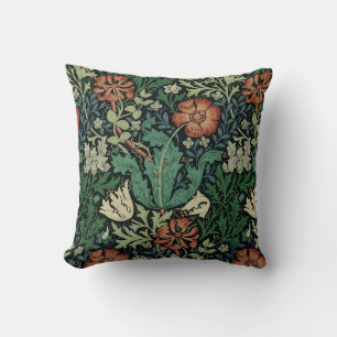 Coussin William Morris Compton Floral Art Nouveau Motif