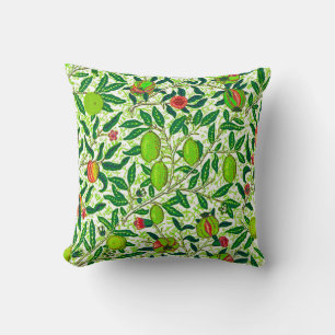 Coussin William Morris Fruit exotique, Vert citron vert