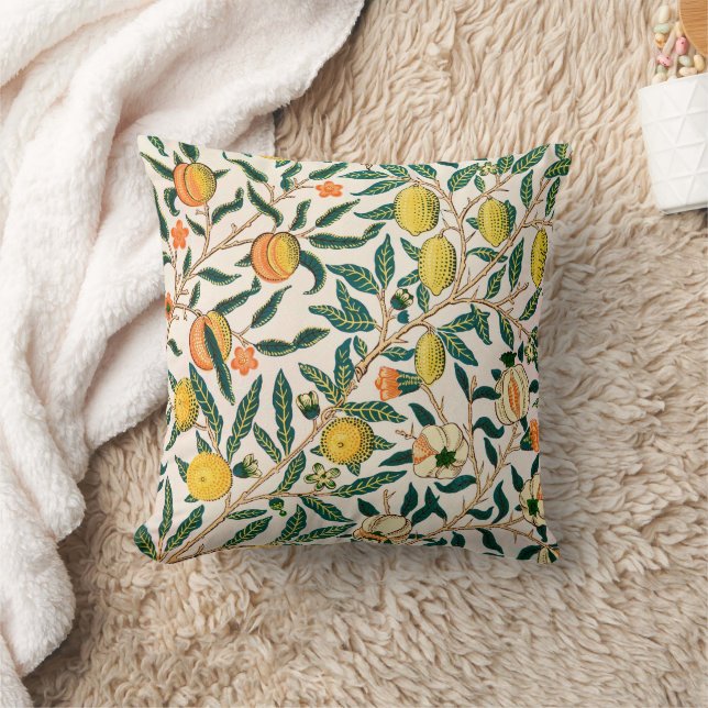 Coussin William Morris Fruit Pomegranate Vintage  (Couverture)
