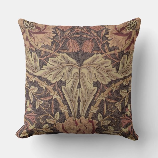 Coussin William Morris Honeysuckle Classic English Art (Recto)