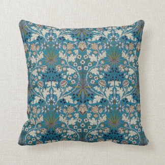 Coussin William Morris Hyacinth Imprimer bleu vintage