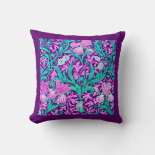 Coussin William Morris Irises, Améthyste Violet