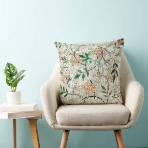 Coussin William Morris Jardin de Jasmin Fleur Classique