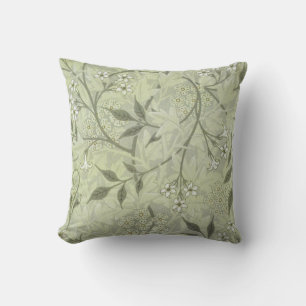 Coussin William Morris Jasmine Botanique Antique Vintage