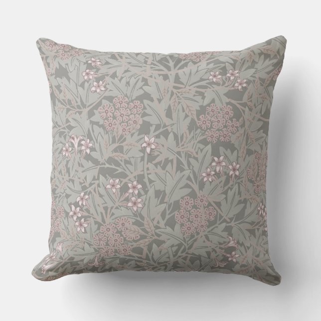 Coussin William Morris Jasmine Motif de fleurs (Recto)