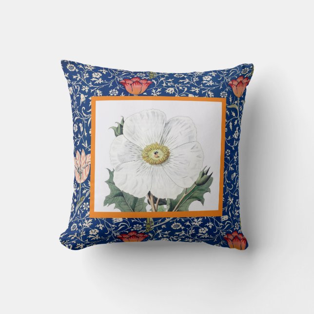 Coussin William Morris JETTE UN OREILLARD AVEC TULIP ET PO (Recto)