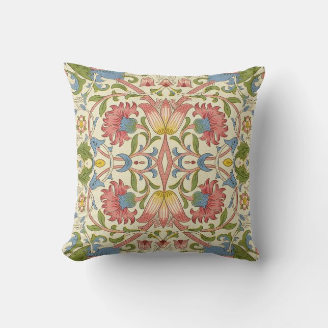 Coussin William Morris Loddon Blossom Motifs Floraux (Recto)