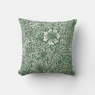 Coussin william morris marigold vert floral fleur