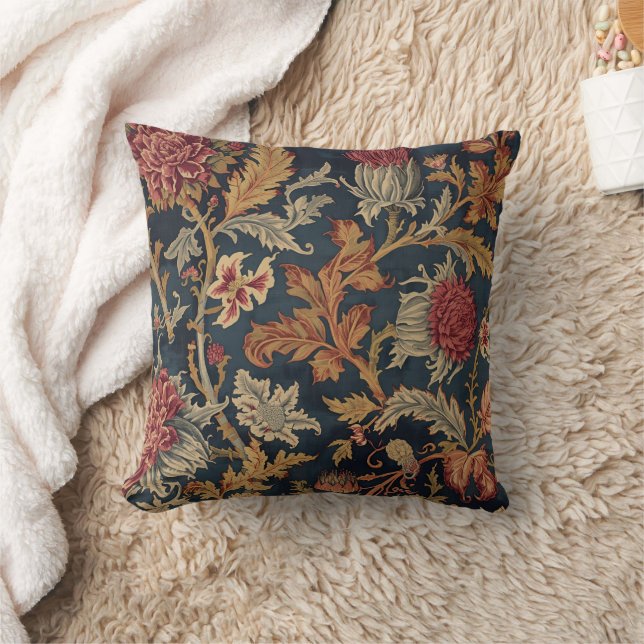 Coussin William Morris motif floral écossais Thistle vinta (Couverture)