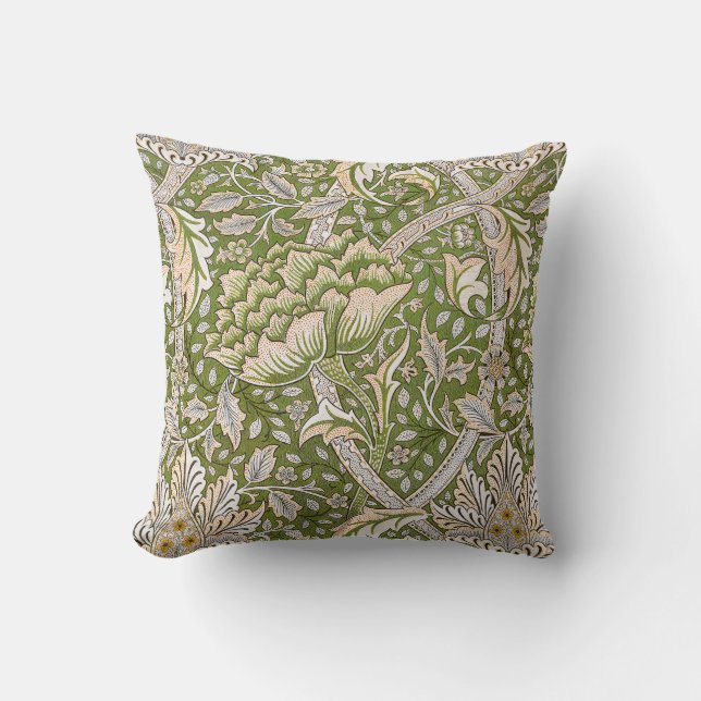 Coussin William Morris Motif Floral Windrush Classique (Recto)
