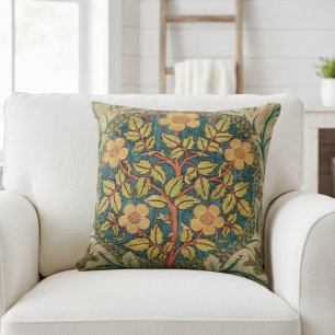 Coussin William Morris oeuvre d'art conception florale cou