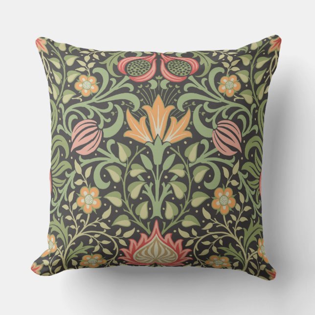 Coussin William Morris Persian Floral Antique (Recto)