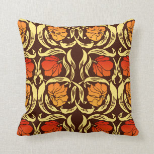 Coussin William Morris Pimpernel, Rust Orange et Brown