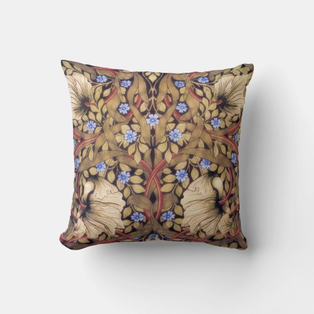 Coussin William Morris Pimpernel Vintage Floral (Recto)