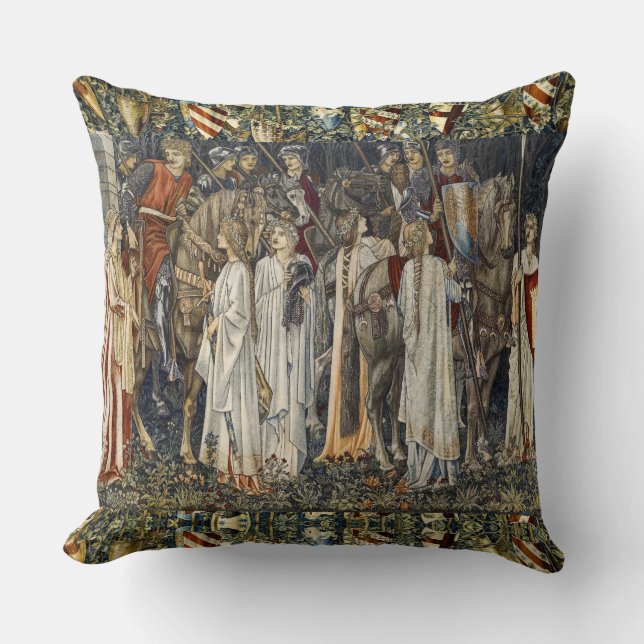 Coussin William Morris Quest pour le Saint Graal : Shield  (Recto)