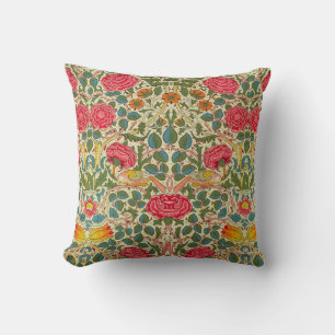 Coussin William Morris Rose Floral Chintz rose