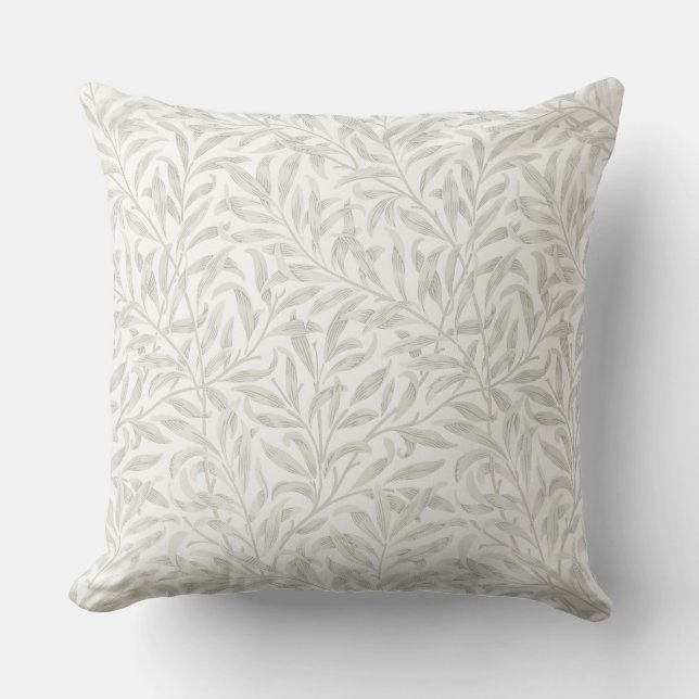 Coussin William Morris Saule Légèrement Vert  (Recto)