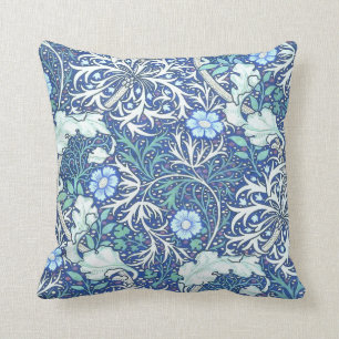 Coussin William Morris Seaweed Blue