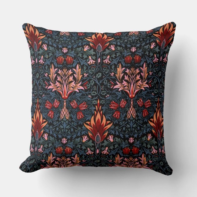 Coussin William Morris Snakeshead Dark Motif (Recto)