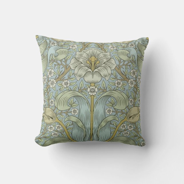 Coussin William Morris Spring Thicket : Floral antique (Recto)