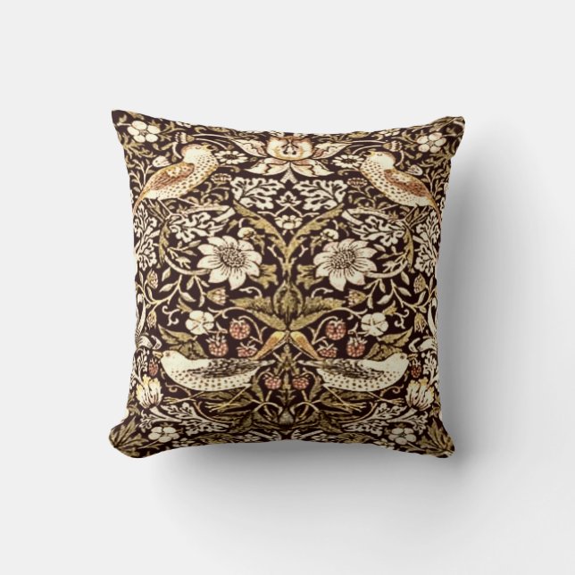 Coussin William Morris "Strawberry Thief" #2 (Recto)