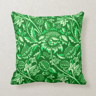 Coussin William Morris Sunflowers, Emerald Green