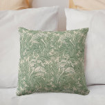 Coussin William Morris Tulip Motif Sage Green<br><div class="desc">Tulip motif (1875) par William Morris</div>