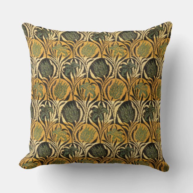 Coussin William Morris Tulips & Lilies Tapis Classique (Recto)