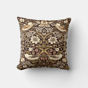 Coussin William Morris voleur" #2 "de fraise