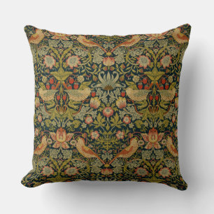 Coussin William Morris : Voleur de fraises Jetant l'oreill