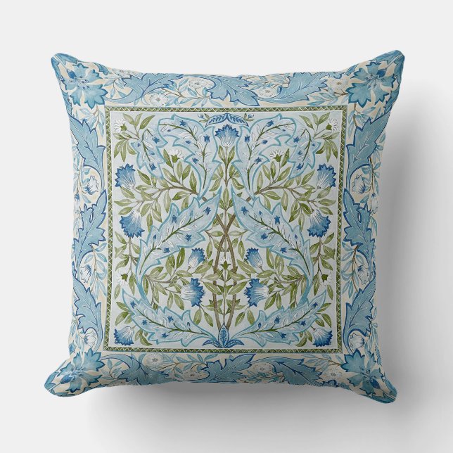 Coussin William Morris & Wilhelmina Style Prints (Recto)
