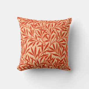 Coussin William Morris Willow Motif, Mandarin Orange