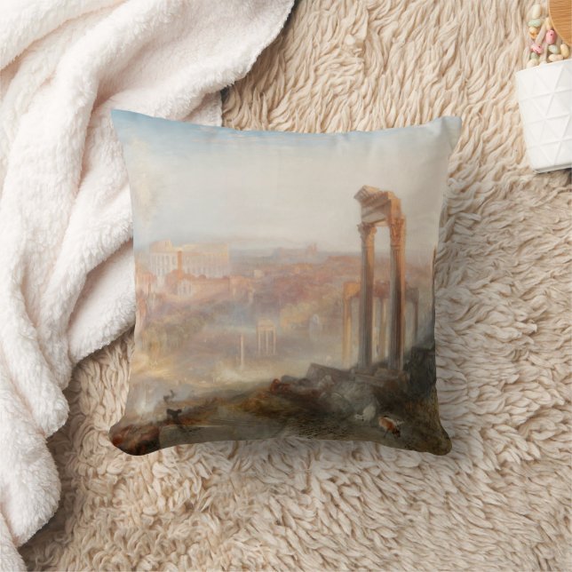 Coussin William Turner British - Moderne Rome-Campo Vaccin (Couverture)