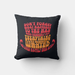 Coussin Willy Wonka Typographie Casquette