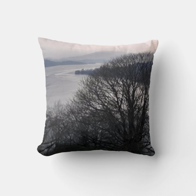 Coussin Windermere en hiver - Lake District Cushion (Recto)
