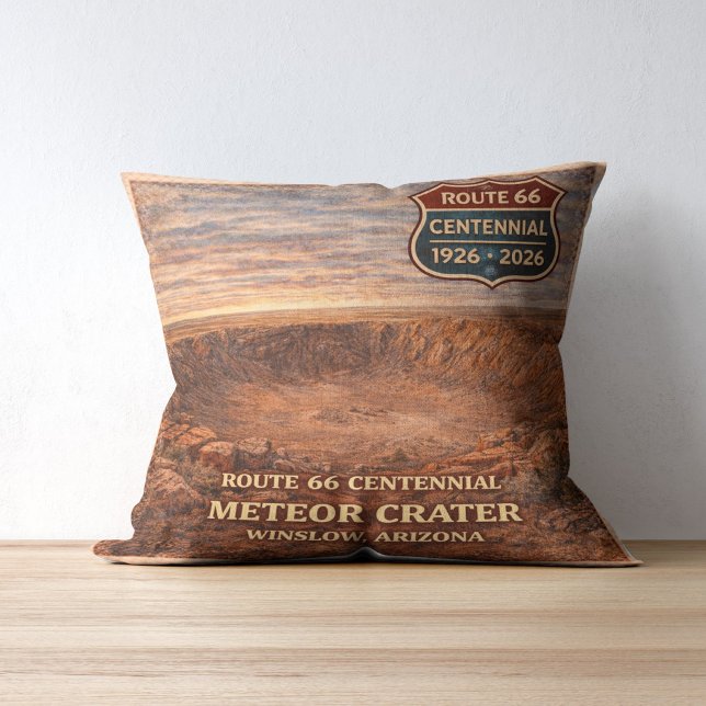 Coussin Winslow Meteor Crater Route Centenaire (Créateur téléchargé)