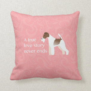 Coussin Wire Fox Terrier - Une véritable histoire d'amour