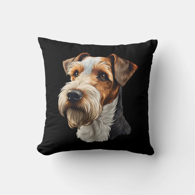 Coussin Wire Hair Fox Terrier (Recto)