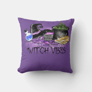 Coussin Witch Vibes - Spooky Halloween Coffee