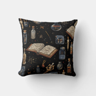 Coussin Witchcraft Potion Pattern – Halloween Magic
