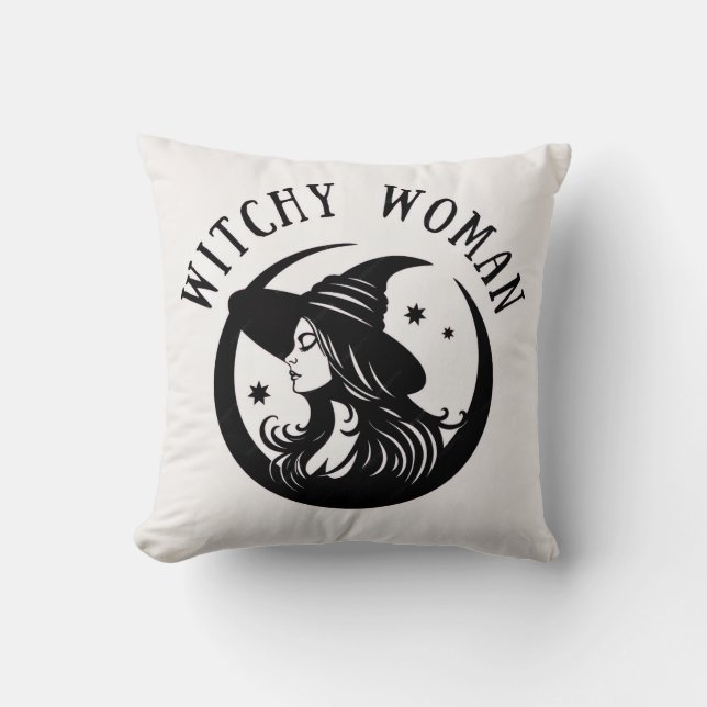 Coussin Witchy Woman  (Recto)