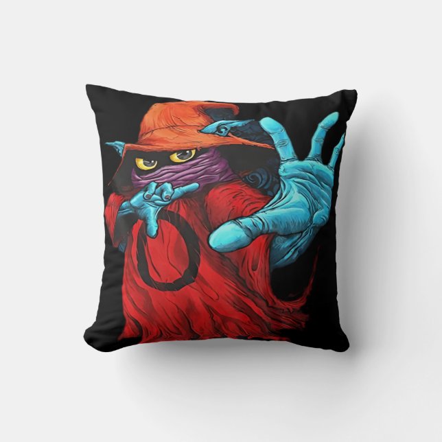 Coussin Wizard Art, Mystical Imagery, Fantasy Design, Magi (Recto)