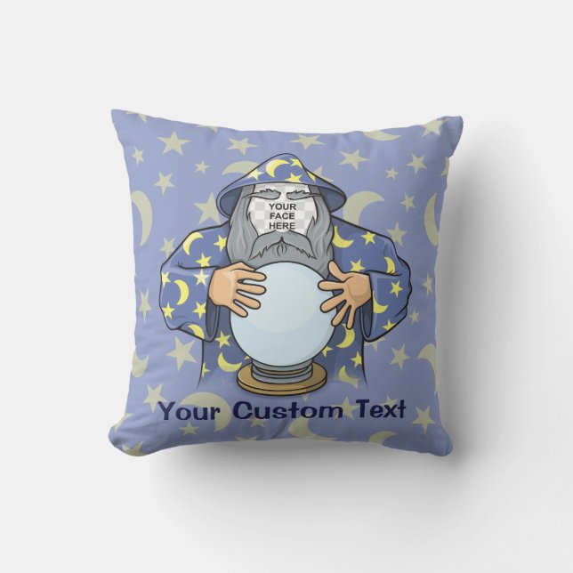 Coussin Wizard with your face (Recto)